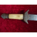 Very Old Antique Arabic Dagger With Scabbard (See My Description)