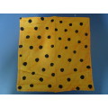 Stunning Set Of Four Polka Dot Painted Place Mats - 37cm x 37cm