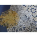 Vintage Joblot Of Ten Beautiful Round Crochet Cloths - See My Description