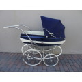 Antique Vintage 1950`s - 1960`s Pedigree Baby Stroller, Carriage Buggy (1m x 1.7m)