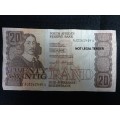 South Africa Twenty Rand Bank Note - CL Stals - Please See My Description
