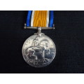 WW1 1914-18 Silver British War Medal Issued To PTE T.F Lambert S.A.M.C - See My Description