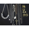 Collection Of Beautiful Costume Jewellery Necklaces and Clip On Earring Sets -In Excellent Condition
