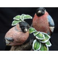 Vintage Coalport Bullfinches Limited Edition Figurine, Composite Bird Figures - Number 1226/4950