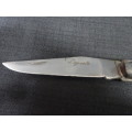 Wonderful Vintage `Laguiole` Folding Knife With Corkscrew And Wood Handle - In Excellent Condition