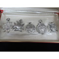 Collection Of Edwardian Birmingham Hallmarked Silver Medallions (40.8 Grams)- See My Description