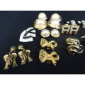 Gorgeous Joblot Of Eleven Vintage Costume Jewellery Clip On Earrings - In Excellent Condition