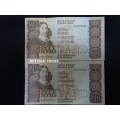 Two South Africa Twenty Rand Bank Note - CL Stals - Please See My Description