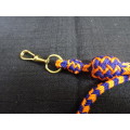South African Defence Force Orange And Navy Blue Whistle Cord - In Excellent Condition
