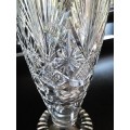 Rings like a bell.  Awesome Heavy Cut Lead Crystal Vase 30cm - very rare - REDUCED