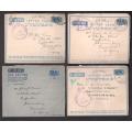 AIR MAIL LETTER CARDS PASSED BY CENSOR (10X) WW11.GREAT LOT.SELLING AS IS.