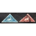 COGH SELECTION OF (X2) USED TRIANGLES. UNCHECKED. AS PER SCANS. NICE ITEMS.