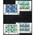 NAMIBIA 2006/7 SELECTION OF UMM CONTROL BLKS IN SETS. AS PER (X9) SCANS. CV R2500+. LOVELY ITEMS.