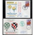 GB SELECTION OF (X8) SIGNED FLOWN BALLOON COVERS. AS PER (X8) SCANS. GREAT ITEMS.