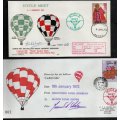 GB SELECTION OF (X8) SIGNED FLOWN BALLOON COVERS. AS PER (X8) SCANS. GREAT ITEMS.