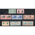 UNION 1930-45 DEF ROTOS REDRAWN SELECTION OF MMINT PAIRS. AS PER SCANS. GOOD VALUE.