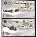 RSA 2020 SA AIR FORCE FDCs 8.134 AND 8.135. AS PER SCANS. LOVELY MODERN ITEMS.