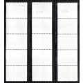 RSA 1982 4TH DEF (X3) 5c COIL STRIPS OF (X5). 1ST STRIP `MISSING CLOUDS`, LAST 2 `DIFFERENT SHADES`