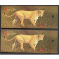 RSA 1998 BIG FIVE BOOKLETS NO 32 (X2) MINT AND COMPLETE. AS PER SCANS. CV R800. NICE ITEMS.