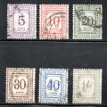 KUT 1935 POSTAGE DUES USED SET OF (X6) SINGLES. SGD7-12. AS PER SCANS. CV GBP 26.