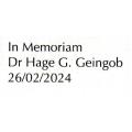NAMIBIA 2024 DR HAGE GEINGOB (LATE PRESIDENT) IN MEMORIAM + LIFE COMMEMORATION COVERS. NICE ITEMS.