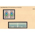SWA 1970 WATER 70 CAMPAIGN SG222/223 `IMPERFORATED PAIRS` UMM. AS PER SCANS. GREAT ITEMS.