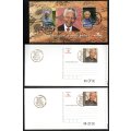 RSA MANDELA 90TH BDAY SPECIAL PACK (90 MADE) inc FACES BOOKLET, X3 COVERS + 2 CARDS + NORMAL FDC.