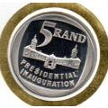 RSA 1994 PRES ELECTION COIN FDC 6.3c `MISSING STEPS` VARIETY + MANDELA FDC 6.3b. AS LISTED. VALUE!