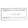 RSA 1980 UNIVERSITY OF PRETORIA FDC 3.24 DOUBLE SIGNED `MULLER ETC` + RUBBER STAMPED. AS PER SCANS.