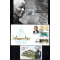 RSA MANDELA LOT. BOOKLET, FOLDERS, M-SHEETS, EX BOOKLET PANES ETC. AS PER SCANS. NICE LOT.