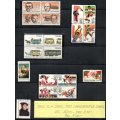 USA 1983 COMMEMORATIVE STAMP ISSUES UMM IN SINGLES AND BLOCKS. AS PER SCANS. GOOD CV.
