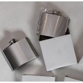 Lot of Six Stainless Steel Hip Flasks (includes all 6)