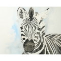Original Painting by Lorna Pauls - Zebra (297 x 420 mm or 11.7 x 16.5 in)
