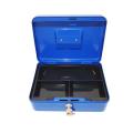 Cash Box - Large Metal with Lock & 2 Keys (Blue Colour) (Local Stock) (Brand New)