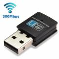 Mini Portable Wireless USB 300Mbps WiFi Receiver Adapter (Local Stock) (Auction Item)