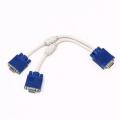 VGA 1 to 2 Splitter Adapter Cable HD Monitor Computer Monitor Projector (Local Stock) (Auction Item)