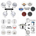 15PCS Cookware Set Stainless Steel Cooking Pot Set with Utensils (Local Stock) (Auction Item)
