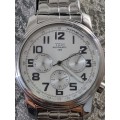 TCM Automatic watch Silver-tone Stainless Steel Chronograph