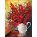 "Arum Lilies" Original Painting by S.A. Artist, Joy Clark