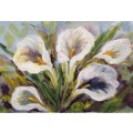 "Arum Lilies" Original Painting by S.A. Artist, Joy Clark