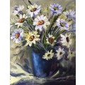 "Daisies" Original Painting by S.A. Artist, Joy Clark