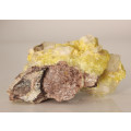 Ettringite and Calcite on Matrix, Wessels Mine, Northern Cape, South Africa
