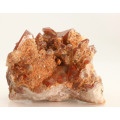Red hematite in Quartz Cluster, Orange River Area, Northern Cape, South Africa