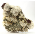 Calcite on Pyrite on Matrix, N`Chwaning II, Northern Cape, South Africa