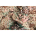 Cobaltoan Calcite, Cuprite and Plancheite on Matrix, Mashamba West Mine, DRC