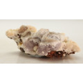 Calcite on Amethyst Quartz Drusy, N`Chwaning III, Northern Cape, South Africa