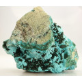 Malachite on Chrysocolla Vug, Mashamba West Mine, DRC