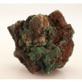 Malachite on Cuprite, Mashamba West Mine, DRC