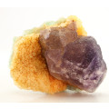 Purple Fluorite on Quartz, Riemvasmaak, Northern Cape, South Africa