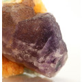 Purple Fluorite on Quartz, Riemvasmaak, Northern Cape, South Africa